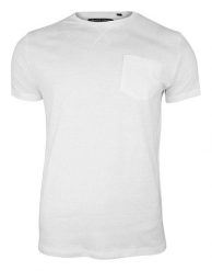 T-Shirt Szary z Kieszonką, Koszulka Bez Nadruku -Brave Soul- Męski, Okrągły Dekolt. Szare t-shirty męskie Brave Soul, na lato, l, bez wzorów, z bawełny, bez kołnierzyka. Za 45.00 zł.