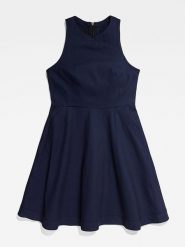 G-Star Sukienka w kolorze granatowym rozmiar: L. Niebieskie sukienki damskie G-Star, l, bez wzorów, retro, bez kołnierzyka, bez ramiączek, mini, rozkloszowane. Za 134.85 zł.