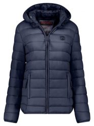 ANAPURNA Kurtka pikowana "Akitalana Hood" w kolorze granatowym rozmiar: M. Niebieskie kurtki damskie ANAPURNA, m, bez wzorów, bez kaptura. Za 165.71 zł.