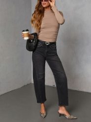 LA Angels Koszulka w kolorze beżowym rozmiar: M. Brązowe bluzki damskie LA Angels, m, bez wzorów, bez kołnierzyka. Za 131.12 zł.