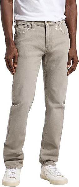 MESKIE SPODNIE LEE DAREN ZIP FLY BLACK STONE 112365752. Czarne spodnie materiałowe męskie Lee, bez wzorów, z jeansu. Za 219.99 zł.