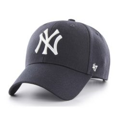 Czapka z daszkiem 47 Brand MLB New York Yankees MVP SNAPBACK. Niebieskie czapki męskie MAJOR LEAGUE BASEBALL, bez wzorów. Za 109.99 zł.