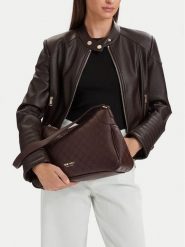 Nine West Torebka CEO-CRYSTAL POISE-JH7438 Brązowy. Brązowe torebki klasyczne damskie Nine West, bez wzorów, ze skóry, bez dodatków. Za 249.99 zł.