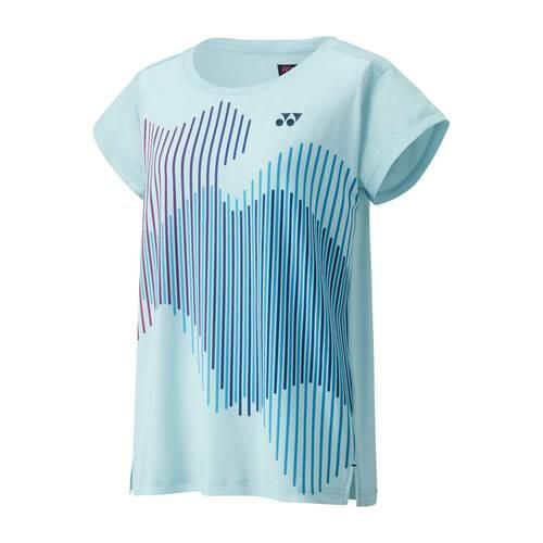 Koszulka sportowa damska Yonex Crew Neck Us Open 2024. Niebieskie bluzki sportowe damskie YONEX, m, z poliesteru, bez kołnierzyka, bez ramiączek. Za 295.00 zł.