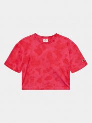 Champion T-Shirt 404637 Różowy Regular Fit. Czerwone koszulki dziewczęce CHAMPION, m, bez wzorów, z bawełny, bez ramiączek. Za 99.99 zł.