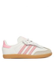 Adidas Sneakersy Samba Og Comfort Closure Elastic Lace JQ2028 Biały. Białe buty sportowe dziewczęce Adidas, bez wzorów, ze skóry, bez zapięcia. Za 279.99 zł.