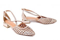 GIOSEPPO 75560 Brillion platinum, czółenka damskie. Żółte czółenka damskie Gioseppo, bez wzorów, z gumy, bez obcasa, na obcasie. Za 404.90 zł.