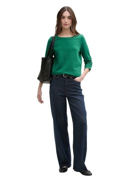 TOM TAILOR Denim Bluza w kolorze zielonym rozmiar: M. Zielone bluzy bez kaptura damskie Tom Tailor Denim, m, z bawełny. Za 135.49 zł.