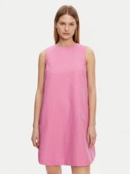 Weekend Max Mara Sukienka codzienna Racer 2515221102 Różowy Regular Fit. Czerwone sukienki damskie Weekend Max Mara, na co dzień, bez wzorów, z bawełny, bez kołnierzyka, bez ramiączek, proste. Za 1,279.00 zł.