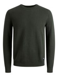 Jack & Jones Sweter "Emil" w kolorze ciemnoszarym rozmiar: S. Czarne swetry męskie Jack & Jones, s, bez wzorów, bez kołnierzyka. Za 83.42 zł.