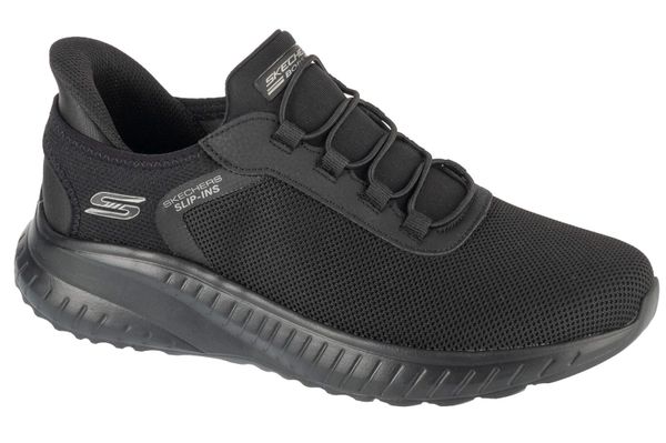 Buty sportowe Sneakersy męskie, Slip-Ins: Bobs Squad Chaos - Tough Walk. Zielone buty sportowe na co dzień męskie Skechers, z materiału, bez zapięcia, trekkingowe. Za 299.99 zł.