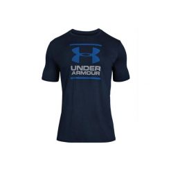 Koszulka sportowa męska Under Armour GL Foundation SS Tee. Niebieskie t-shirty sportowe męskie Under Armour, m, bez ramiączek, do piłki nożnej. W wyprzedaży za 105.45 zł.