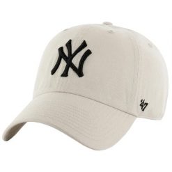 Czapka z daszkiem męska New York Yankees MLB Clean Up Cap. Brązowe czapki męskie 47 Brand, bez wzorów, z bawełny. Za 138.95 zł.