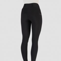 Damskie legginsy jeździeckie z pełną przyczepnością EQPRO Perfection EP. Czarne legginsy damskie HORKA, bez wzorów, z dzianiny. Za 322.50 zł.