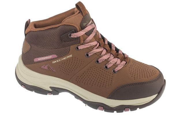 Buty trekkingowe damskie, Trego - Trail Destination. Brązowe obuwie trekkingowe damskie Skechers. Za 349.99 zł.