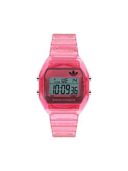 Adidas Zegarek AO Street Digital Two Crystal AOST25540 Różowy. Czerwone, cyfrowe zegarki męskie Adidas. Za 439.99 zł.