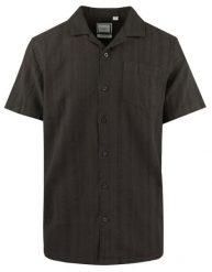 Letnia Koszula Weekendowa z Lnem - Brave Soul - Ciemny Brąz. Koszule męskie Brave Soul, na lato, l, bez wzorów, z bawełny, bez kołnierzyka, bez ramiączek. Za 129.00 zł.