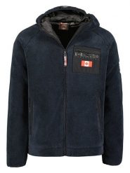 Canadian Peak Kurtka polarowa "Udafeak" w kolorze granatowym rozmiar: S. Niebieskie kurtki męskie Canadian Peak, s, z aplikacjami, z polaru, bez kaptura. Za 234.95 zł.