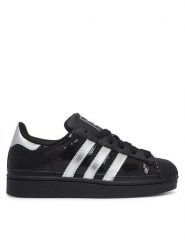 Adidas Sneakersy Superstar II KK2112 Czarny. Czarne buty sportowe dziewczęce Adidas, bez wzorów, bez zapięcia. Za 399.99 zł.