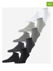 ESPRIT Skarpety (5 par) w kolorze biało-szaro-czarnym rozmiar: 40-46. Białe skarpetki męskie Esprit, bez wzorów. Za 52.99 zł.