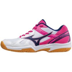 Mizuno buty halowe Cyclone Speed (W) Wht/Blueprint/PinkGlo 40.5/7.0. Buty sportowe na co dzień damskie Mizuno, bez wzorów, na fitness i siłownię. W wyprzedaży za 205.00 zł.