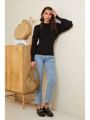 Soft Cashmere Sweter w kolorze czarnym rozmiar: 34/36. Czarne golfy damskie Soft Cashmere, bez wzorów, z kaszmiru, bez ramiączek. Za 104.99 zł.