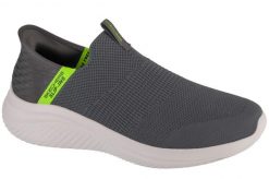 Buty sportowe Sneakersy męskie, Slip-Ins Ultra Flex 3.0 Viewpoint. Szare buty sportowe na co dzień męskie Skechers, z materiału, bez zapięcia, trekkingowe. Za 279.99 zł.