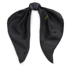 Apaszka Polo Ralph Lauren. Czarne apaszki damskie Polo Ralph Lauren, bez wzorów. Za 619.99 zł.