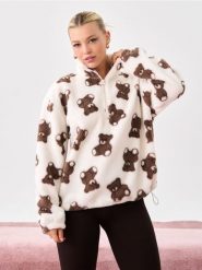 Bluza sherpa z motywem misiów - wielobarwny. Bluzy bez kaptura damskie Sinsay, l. Za 69.99 zł.