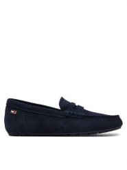 Tommy Hilfiger Mokasyny Flag Soft Suede Driver Loafer FW0FW08558 Granatowy. Niebieskie mokasyny damskie Tommy Hilfiger, ze skóry. Za 359.99 zł.
