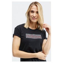 Adidas Koszulka Ss W Spcl Prnt T 2 , czarny, rozmiar L. Czarne t-shirty damskie Adidas, l, bez wzorów, z bawełny, bez kołnierzyka. Za 99.99 zł.