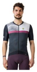Koszulka rowerowa męska Alé Zig Zag. Czarne t-shirty sportowe męskie ALÉ CYCLING, na lato, l, z elastanu, bez ramiączek, rowerowe. Za 689.99 zł.