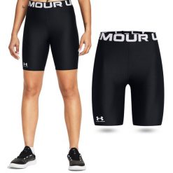 Spodenki treningowe damskie Under Armour HeatGear szybkoschnące. Czarne spodenki sportowe damskie Under Armour, bez wzorów, sportowe. Za 101.99 zł.