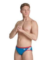 Kąpielówki męskie slipy kąpielowe treningowe na basen Arena Icons Brief. Białe kąpielówki męskie Arena, m, bez wzorów, z materiału, na fitness i siłownię. Za 51.98 zł.