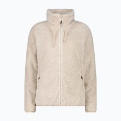 Bluza polarowa damska CMP 36P2506. Brązowe bluzy bez kaptura damskie CMP, z materiału. Za 279.99 zł.
