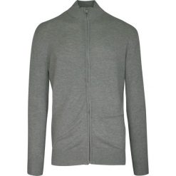 Sweter Szary ze Stójką, Zapinany na Zamek, Ściągacze, Męski -BRAVE SOUL. Szare kardigany męskie Brave Soul, l, bez wzorów, z poliamidu, eleganckie, bez kołnierzyka. Za 119.00 zł.