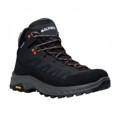Buty trekkingowe Alpinus Kominite Mid Hydrotex, Vibram. Czarne buty trekkingowe męskie Alpinus, bez zapięcia. Za 499.00 zł.