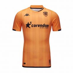 Koszulka Wyjazdowa Hull City Pro 2023/24. Brązowe t-shirty sportowe męskie Kappa, bez ramiączek, do piłki nożnej. Za 473.50 zł.