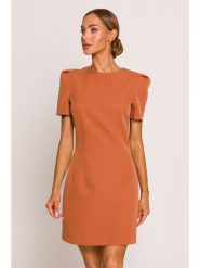 Made of emotion Sukienka w kolorze pomarańczowym rozmiar: XL. Pomarańczowe sukienki damskie Made Of Emotion, xl, bez wzorów, bez kołnierzyka, bez ramiączek, mini. Za 209.99 zł.