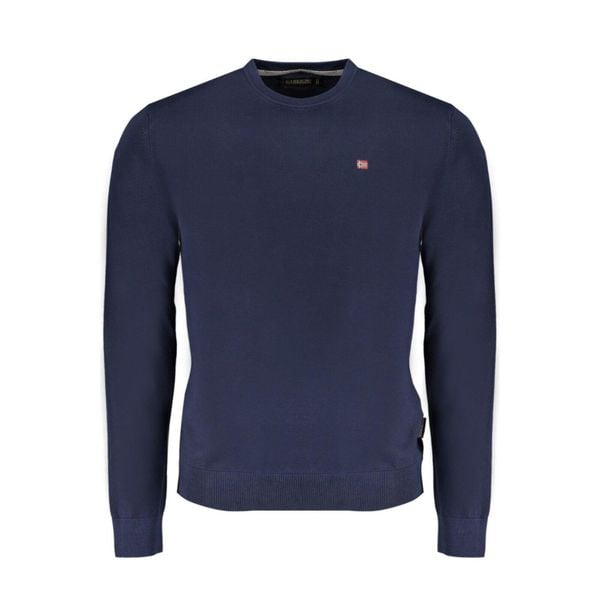 Sweter męski Napapijri Droz 5. Niebieskie swetry męskie Napapijri, m, bez wzorów, bez kołnierzyka. W wyprzedaży za 301.20 zł.