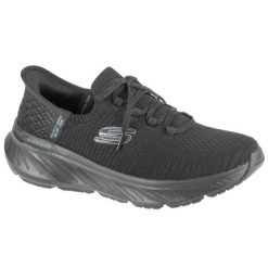Buty sportowe Sneakersy damskie, Slip-Ins: Edgeride - Impression. Czarne buty sportowe na co dzień damskie Skechers, bez wzorów, trekkingowe. Za 349.99 zł.