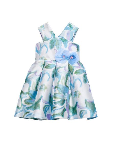 Abel & Lula Sukienka elegancka 5052 Kolorowy Regular Fit. Sukienki dziewczęce Abel & Lula, bez wzorów, z syntetyku, eleganckie, bez ramiączek. Za 399.99 zł.