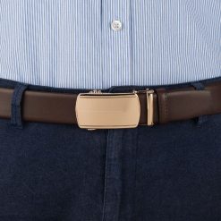 Pasek męski skórzany 3,5 cm klamra automatyczna Beltimore brązowy 02-578 : Kolory - brązowy, beżowy, Rozmiar pasków - r.115-130 cm. Brązowe paski męskie bez wzorów, ze skóry, wizytowe. Za 64.99 zł.