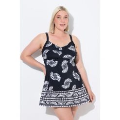 Damski Strój kąpielowy miękkie miseczki ramiączka z regulacją. Czarne spódniczki damskie Ulla Popken, l, bez wzorów, z elastanu, sportowe, plus size, sportowe. Za 349.99 zł.