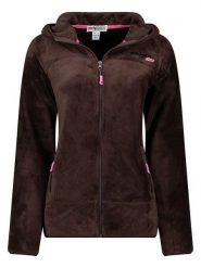 Geographical Norway Kurtka polarowa "Upalood" w kolorze brązowym rozmiar: S. Brązowe kurtki damskie Geographical Norway, s, bez wzorów, z polaru, bez kaptura. Za 100.99 zł.