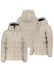 Sublevel Kurtka pikowana w kolorze kremowym rozmiar: L. Brązowe kurtki damskie Sublevel, l, bez wzorów, bez kaptura. Za 236.05 zł.