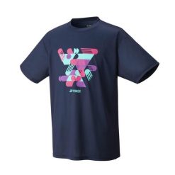 Koszulka tenisowa męska z krótkim rękawem Yonex Uni T-shirt Practice. Niebieskie t-shirty męskie YONEX, m, bez wzorów, bez kołnierzyka. Za 120.00 zł.