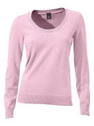 Heine Sweter w kolorze jasnoróżowym rozmiar: 38. Różowe swetry klasyczne damskie Heine, z bawełny, bez kołnierzyka. Za 78.99 zł.