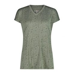Koszulka jersey z nadrukiem kwiatowym damska CMP. Zielone t-shirty damskie CMP, xl, bez wzorów, z jersey, bez kołnierzyka. Za 163.50 zł.