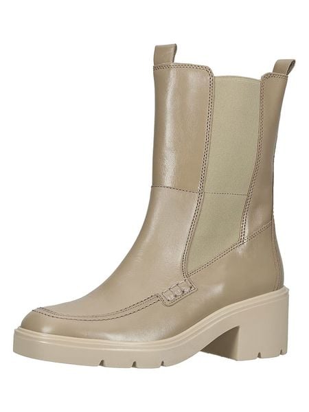 Gabor Skórzane sztyblety w kolorze beżowym rozmiar: 39. Brązowe botki damskie Gabor, sportowe, bez obcasa, bez zapięcia. Za 314.45 zł.